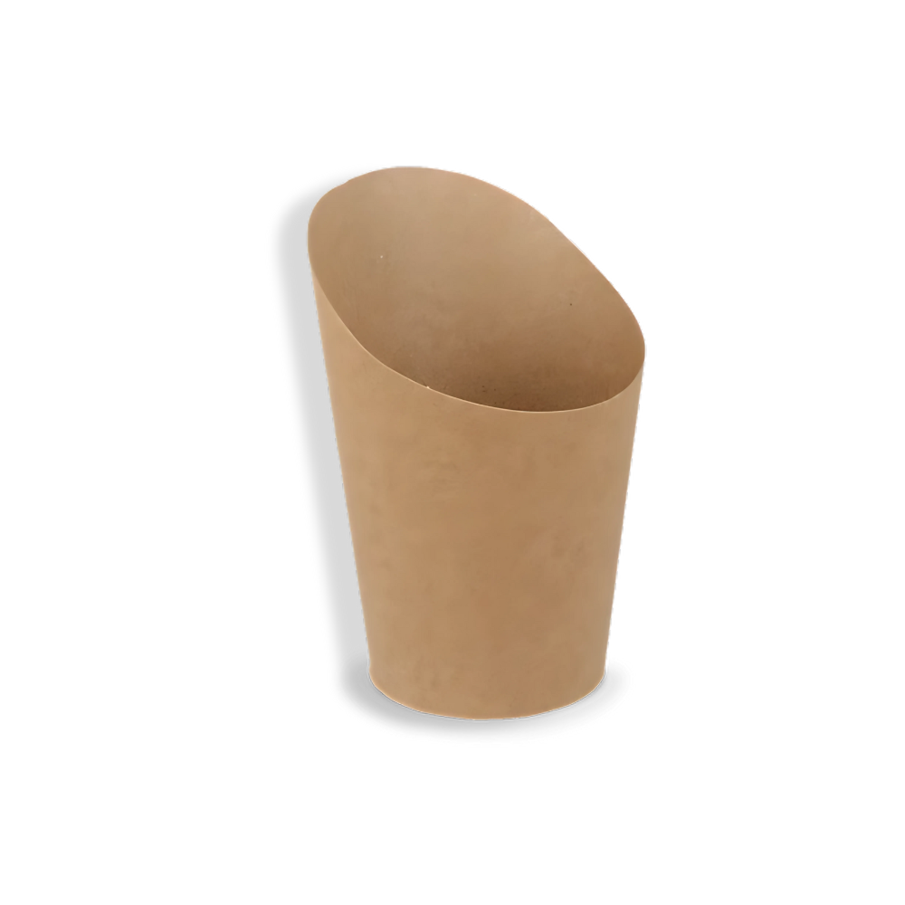 Papp-Wrap-Cups, M, Ø60mm, 118mm, Kraftbraun