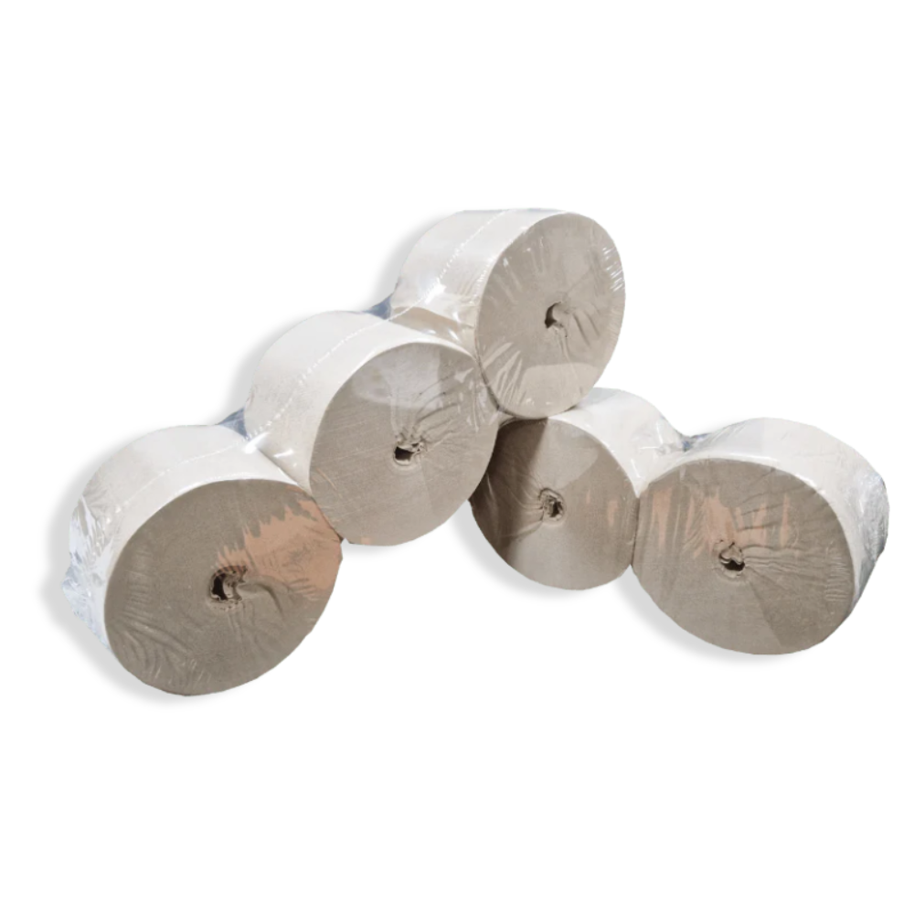 Toilettenpapier ohne Hülse, Recyclingpapier, 1-lagig