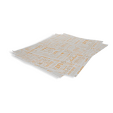 Einschlagpapier, 310x380mm, FSC®Mix BIO, Orange/Bedruckt