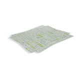 Einschlagpapier, 280x340mm, FSC®Mix BIO, Grün/Bedruckt
