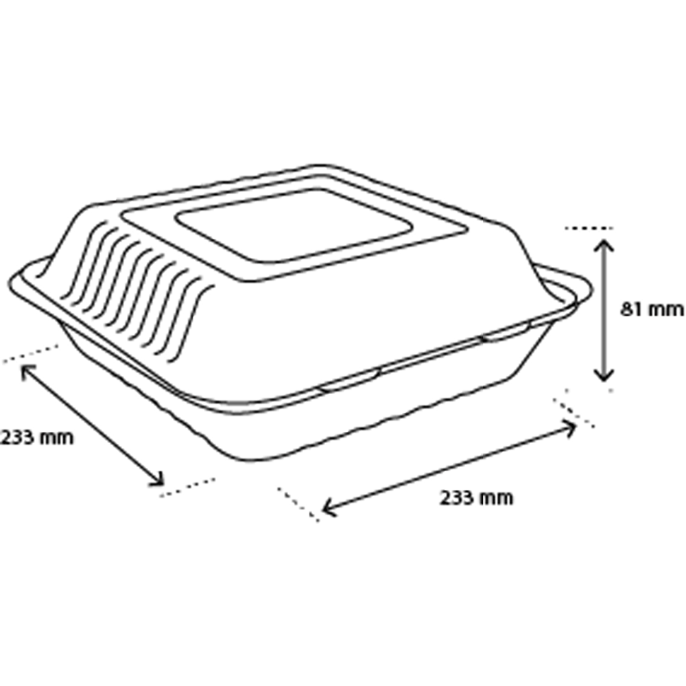 Menübox M, Zuckerrohr BIO