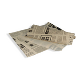 Einschlagpapier "Newspaper", 330x300mm, FSC®Mix, Kraft-Braun/Bedruckt