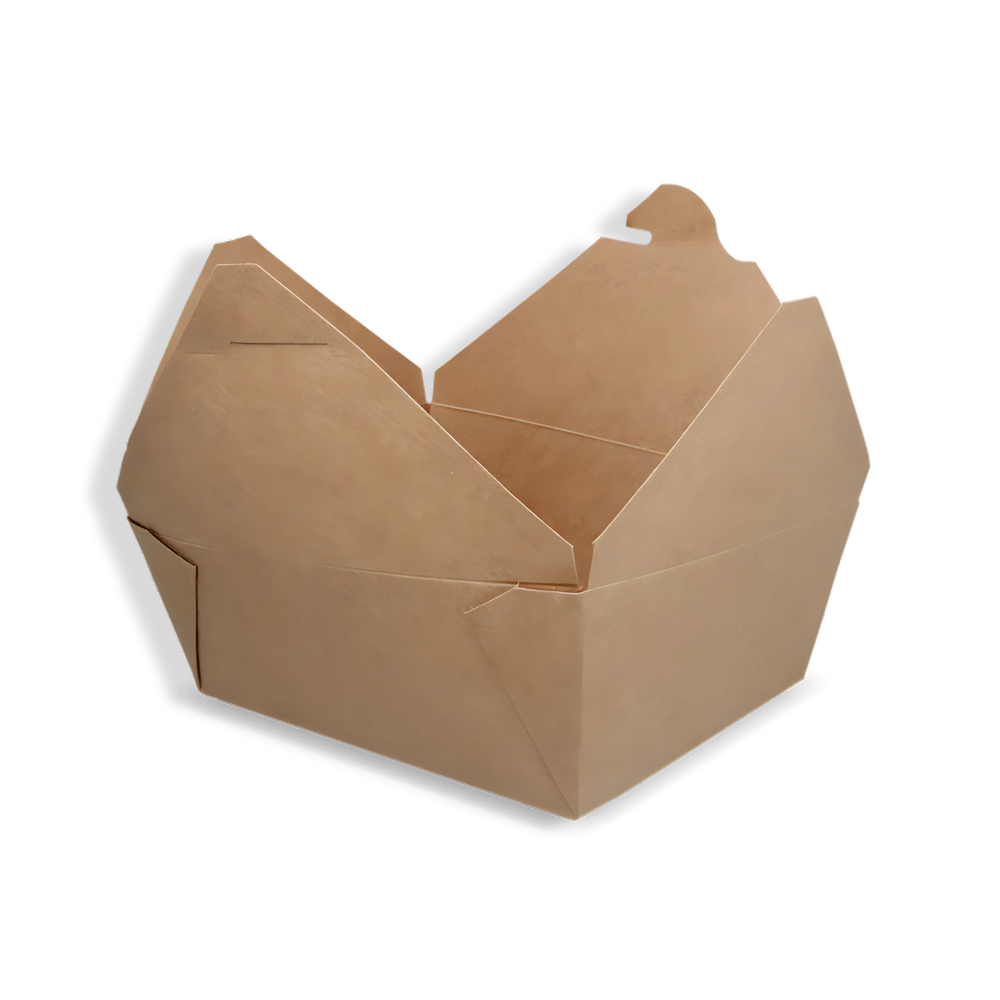 Papp-Menübox, 1300 ml, Kraftbraun