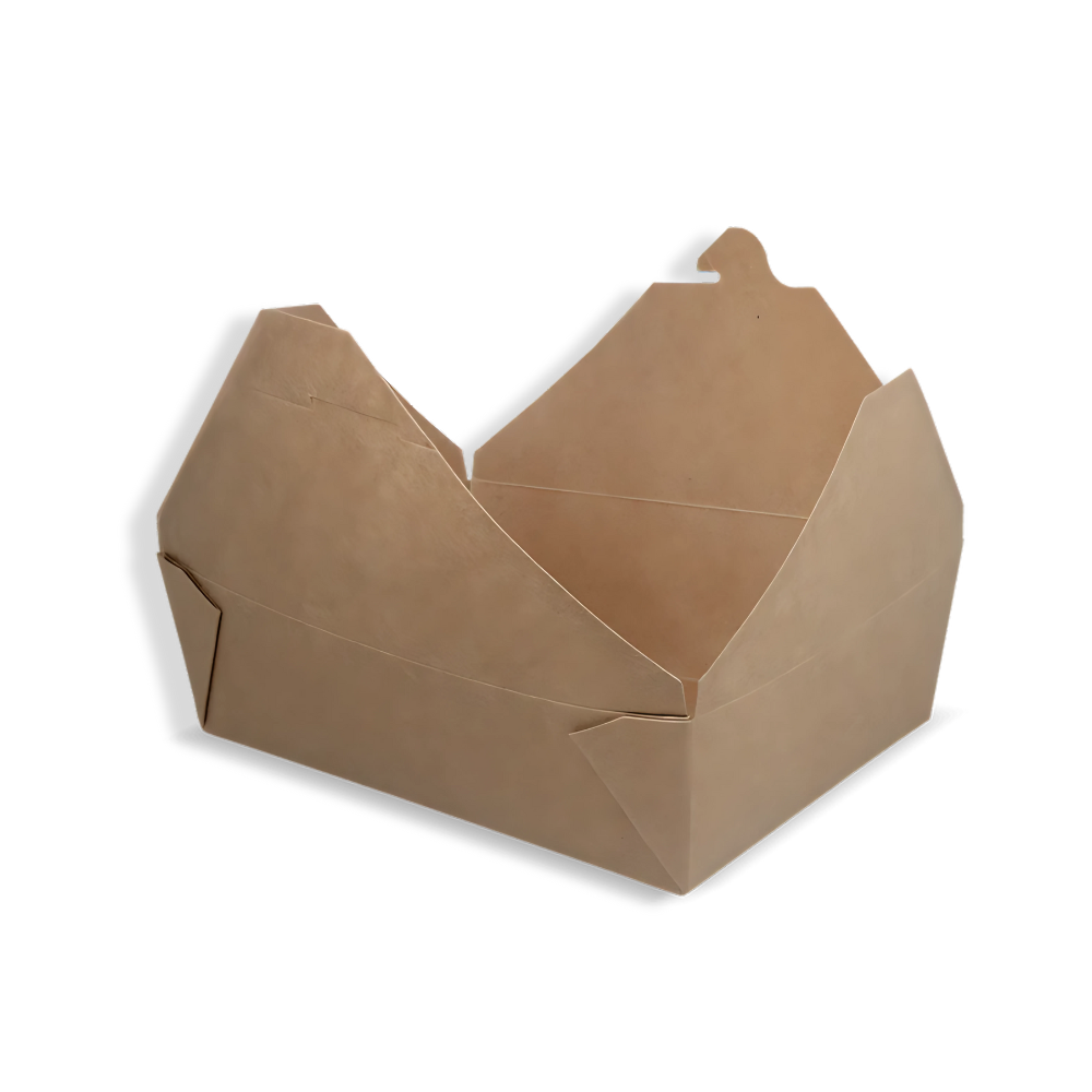 Papp-Menübox, 1800 ml, Kraftbraun