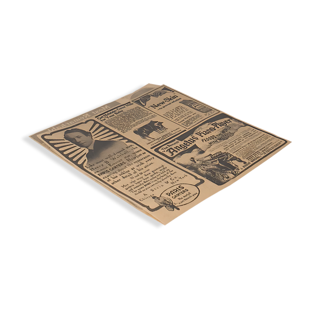 Papier-Burger-Beutel "Vintage", 170x180mm, BIO