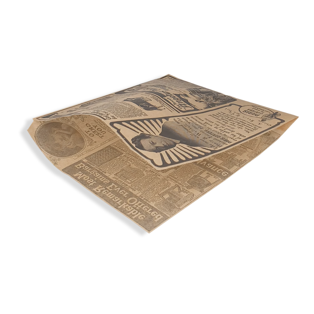 Papier-Burger-Beutel "Vintage", 170x180mm, BIO