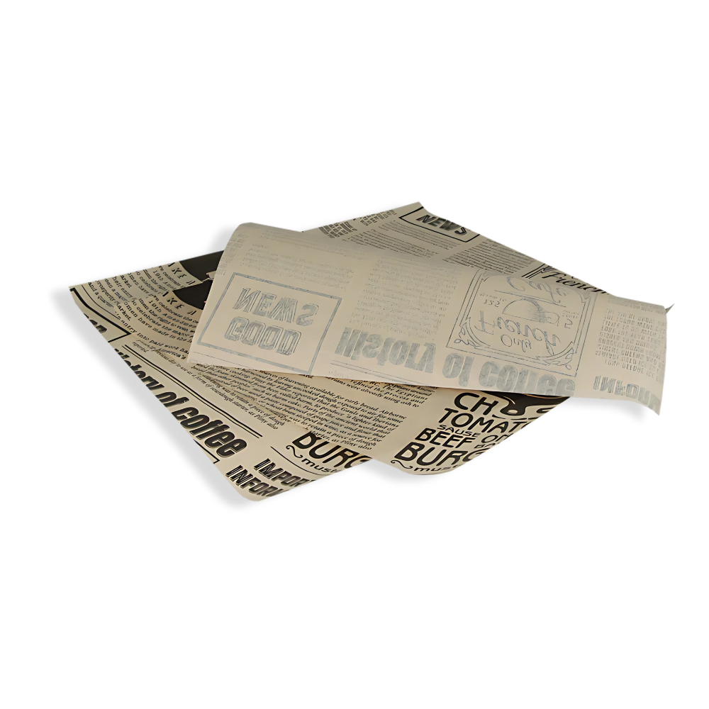 Einschlagpapier "Newspaper", 330x380mm, FSC®Mix, Bedruckt