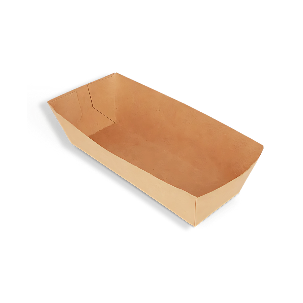 Papp-Snackschale, A5, 114x39x35mm, Kraftbraun