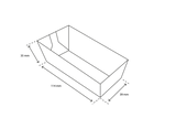 Papp-Snackschale, A5, 114x39x35mm, Kraftbraun