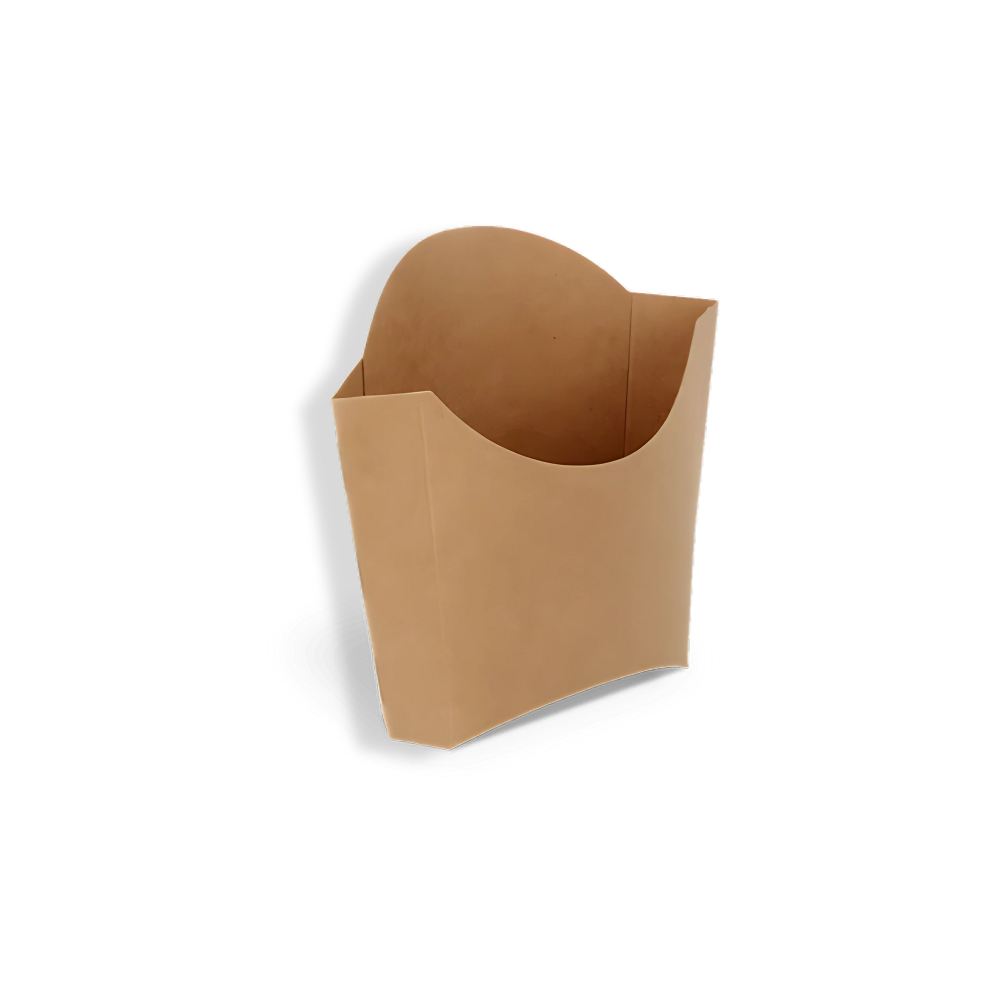 Pommes-Schütte M, 83x132x140mm, Kraftbraun