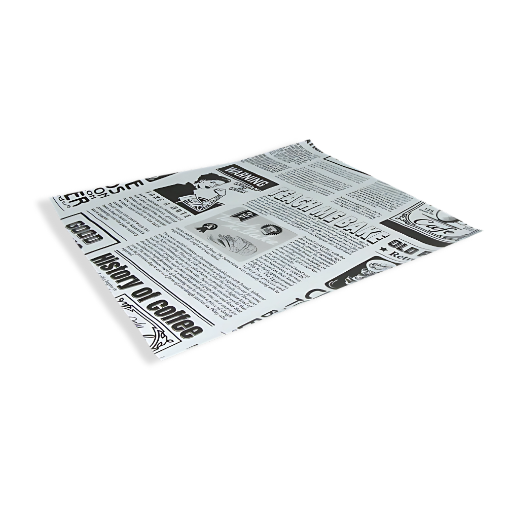 Einschlagpapier "Newspaper", 330x380mm, FSC®Mix, Weiß/Bedruckt