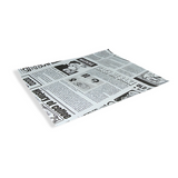 Einschlagpapier "Newspaper", 330x380mm, FSC®Mix, Weiß/Bedruckt