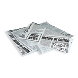 Einschlagpapier "Newspaper", 330x380mm, FSC®Mix, Weiß/Bedruckt