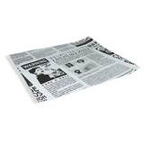 Einschlagpapier "Newspaper", 330x300mm, FSC®Mix, Weiß/Bedruckt