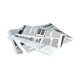 Einschlagpapier "Newspaper", 330x300mm, FSC®Mix, Weiß/Bedruckt