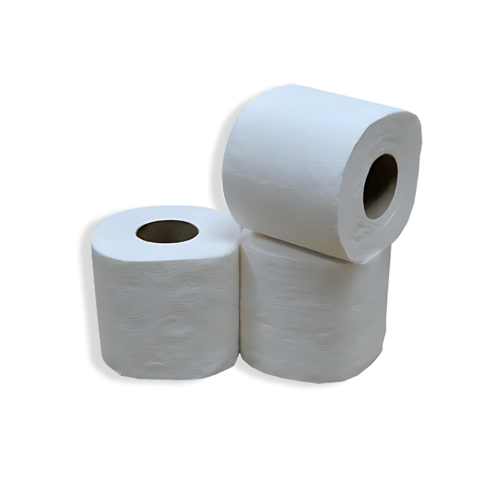 Toilettenpapier, 400 Blätter, 2-lagig, 100% Zellulose