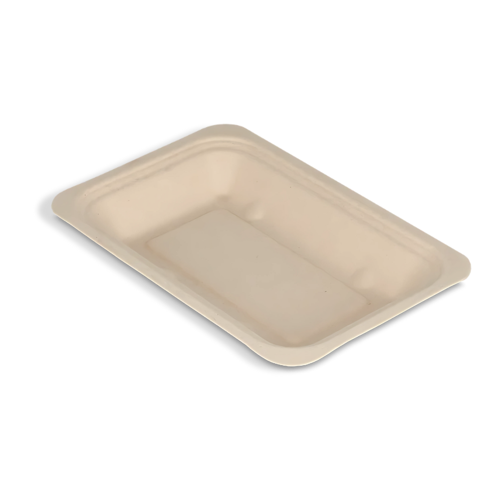 Snackschale, V1, 151x100x20mm, BIO, Zuckerrohr, Natur