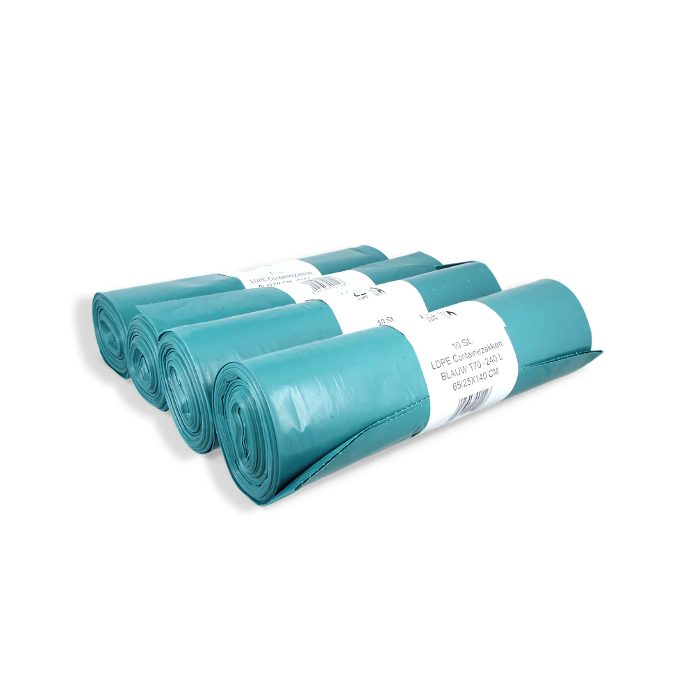 Müllsäcke 240 Liter, recycelt, blau