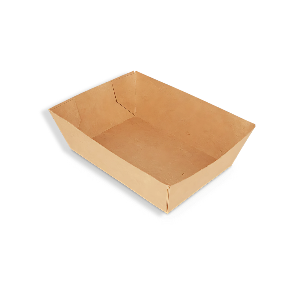 Papp-Snackschale, A7, 94x65x35mm, Kraftbraun