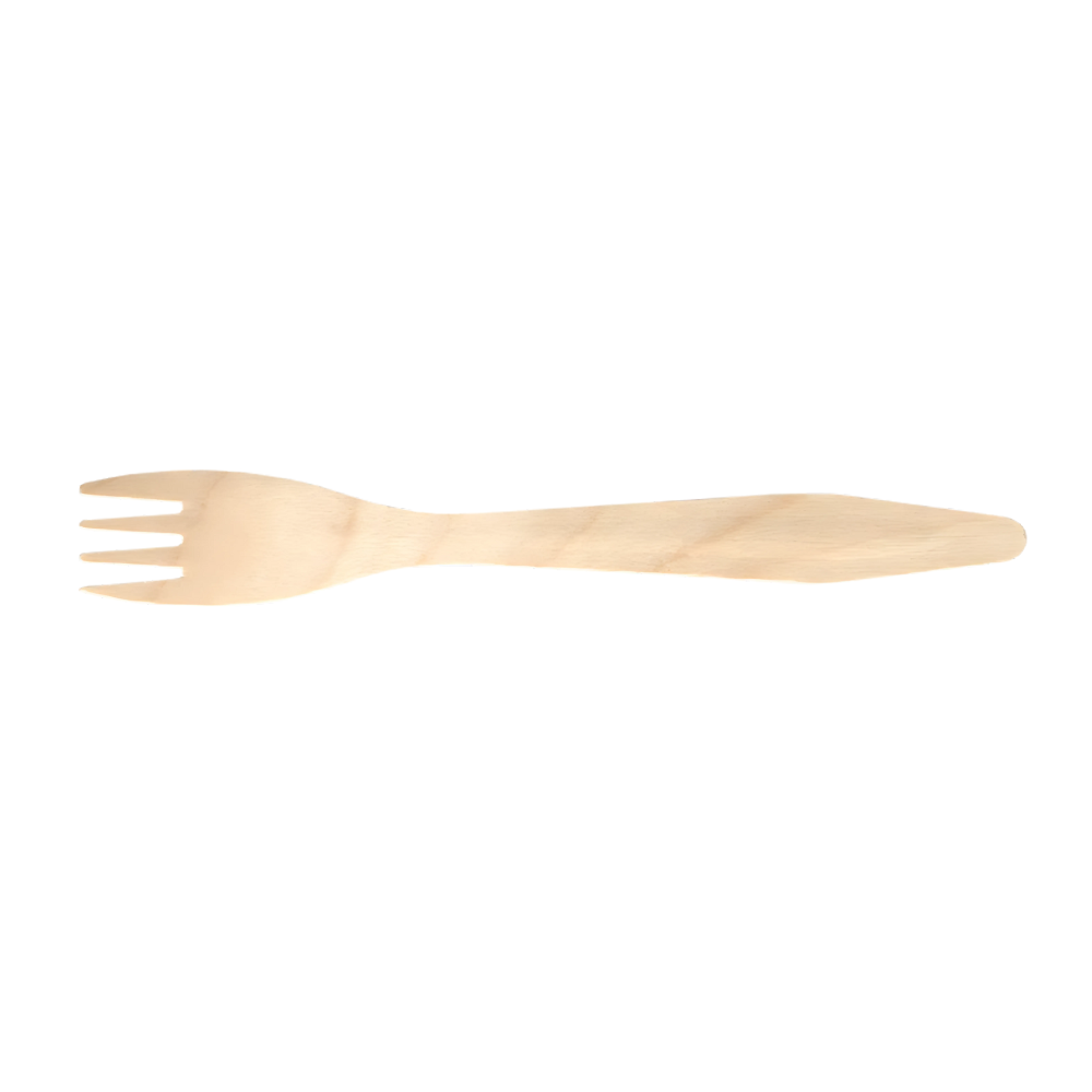 Einweggabel, 185mm, 100% FSC® BIO, Holz