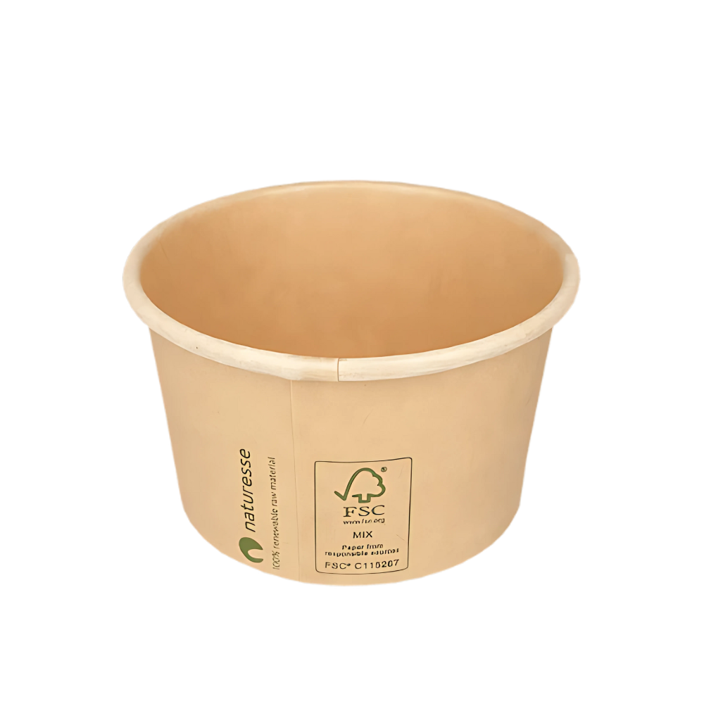 Papp-Saucenbecher, 150ml/5oz, Ø85mm, Kraftbraun, BIO