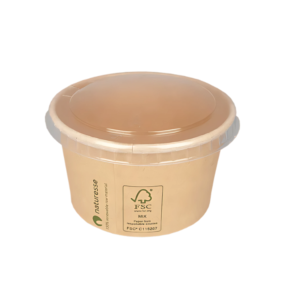 Papp-Saucenbecher, 150ml/5oz, Ø85mm, Kraftbraun, BIO
