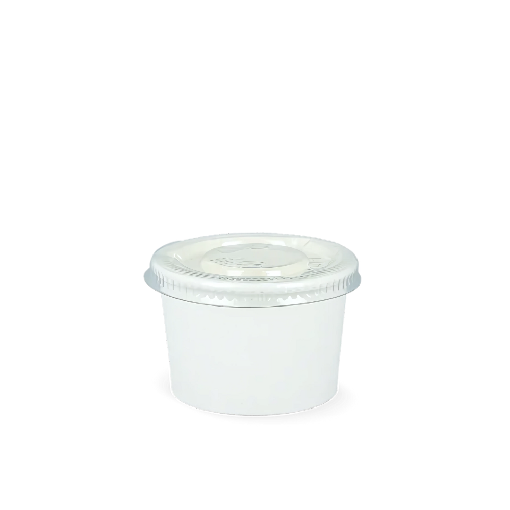 Papp-Saucenbecher, 30ml, Ø62mm, Weiß