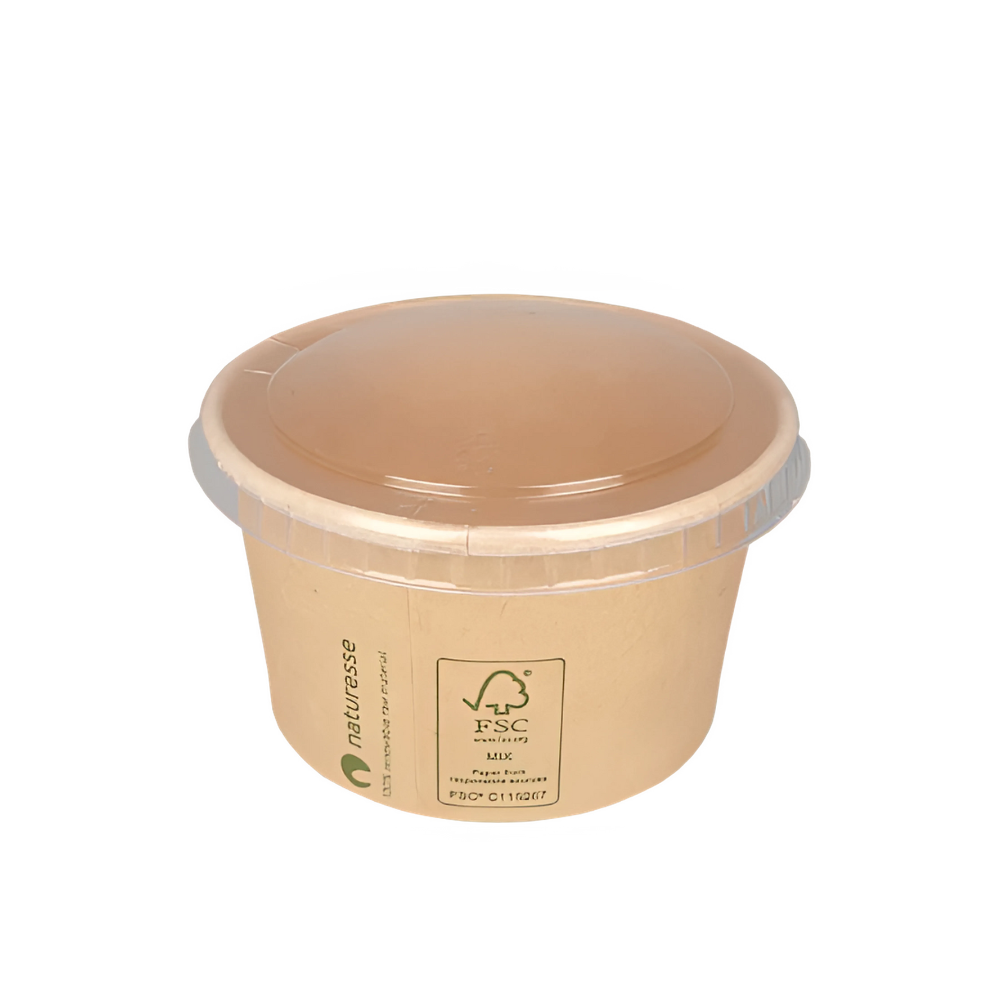 Papp-Saucenbecher, 90ml/3oz, Ø75mm, Kraftbraun, BIO