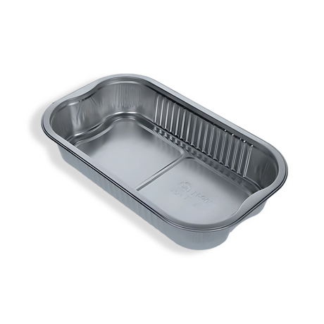 1000 ml Aluminiumbehälter 234×138×43 mm – ideal für größere Portionen & nachhaltig verpacktes Essen