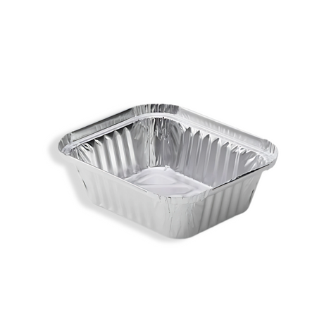 470 ml Aluminiumbehälter 145×120×40 mm – ideal für Imbiss & Lieferservice