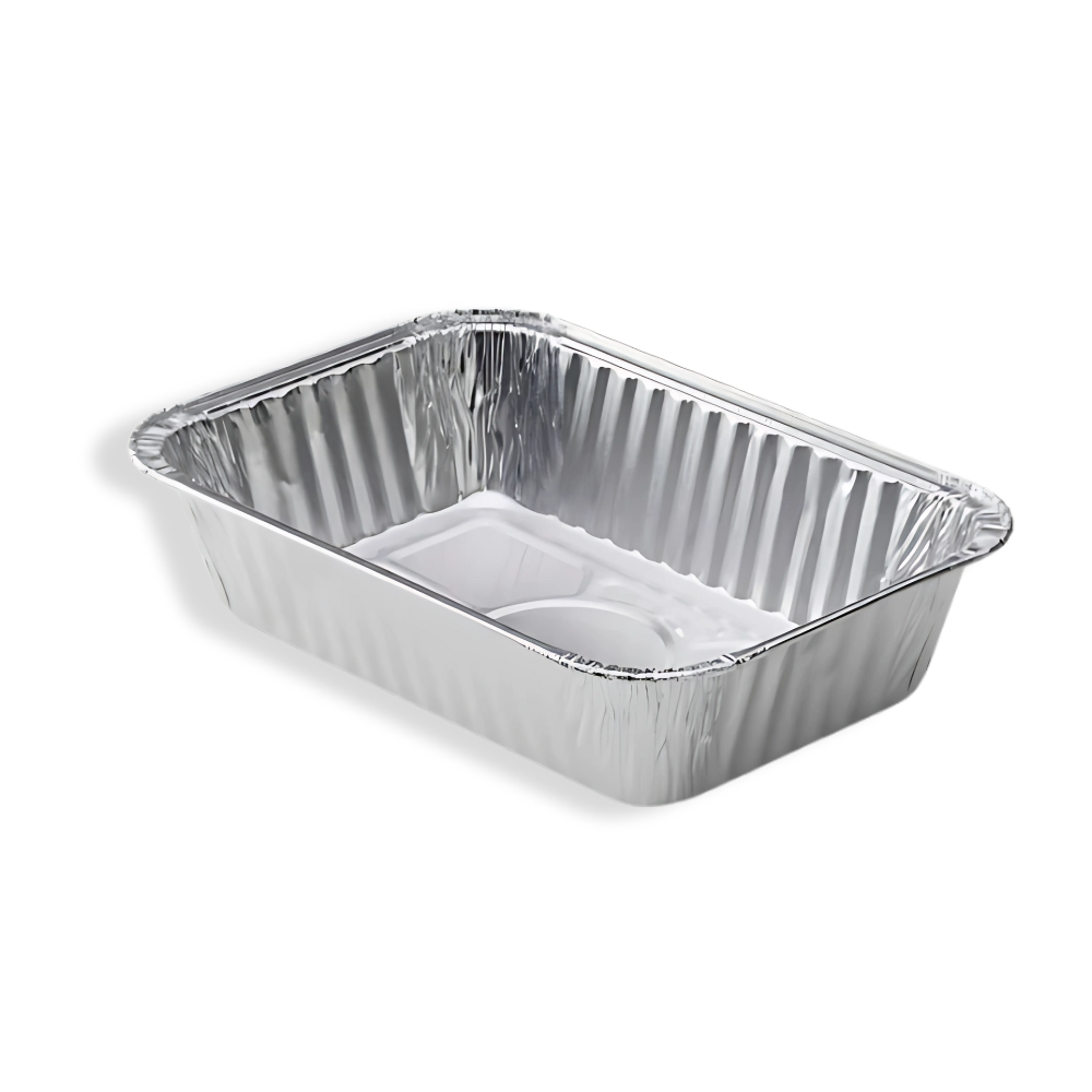 Alu-Einwegschale 800 ml – stabile Verpackung für Imbiss & Catering