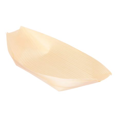 Holz Amuse-Schiff 22×11,5 cm FSC® – nachhaltiges Einweg Schiffchen für Buffet & Catering