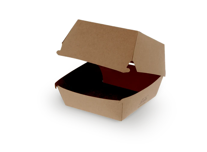 BIO FSC®Mix Papp-Burger-Box, 120x120x100mm, Kraftbraun