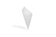Nachhaltige Snack-Spitztüte aus PFAS-freiem Papier, 140mm lang, praktisch für Foodtrucks, Imbisse & Streetfood-Events