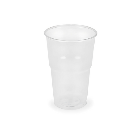 rPET Bierbecher 350 ml Ø 81 mm – transparent, leicht & robust für Events, Gastronomie und Festivals