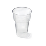 Transparenter PP Bierbecher Proppy 250 ml Ø 70 mm – robust, stapelbar & ideal für Events und Gastronomie