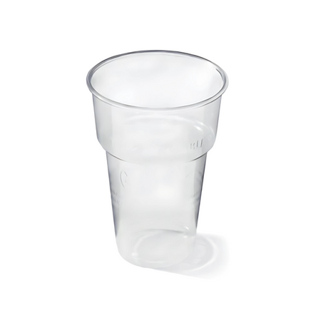 Transparenter PP Bierbecher Proppy 250 ml Ø 70 mm – robust, stapelbar & ideal für Events und Gastronomie