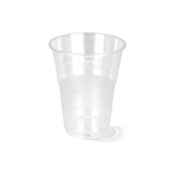 rPET Bierbecher Proppy 250 ml Ø 70 mm – transparent, leicht & stapelbar für Events, Gastronomie & Festivals