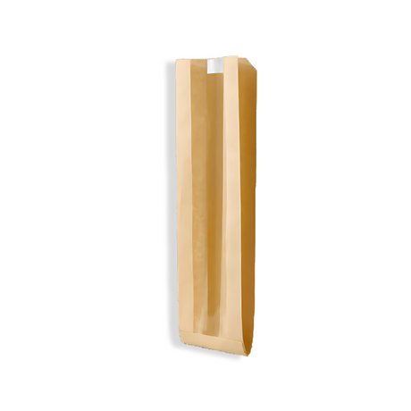 Brottüte mit Sichtfenster 100×180×360 mm – recyclebares Papier, hygienisch & ideal für Bäckerei, Café und Take Away