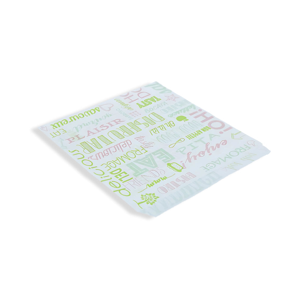 Bio Papier-Burger-Beutel 180×170 mm – groß, kompostierbar und fettresistent für Burger, Wraps & große To-Go-Menüs