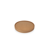 Kraftbrauner Deckel Ø148 mm – hygienisch & natürlich für 500-1000 ml Papp-Salatschalen, Take-Away-geeignet