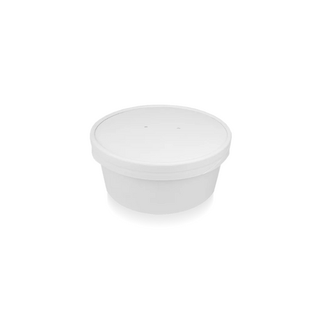 Deckel Weiß Ø148 mm für 500-1000 ml Salatschalen – nachhaltige & sichere Abdeckung für Bowls, Salate & Catering