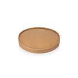 Kraftbrauner Deckel Ø184 mm für 900–1300 ml Take-Away Schalen – nachhaltige & fettdichte Abdeckung