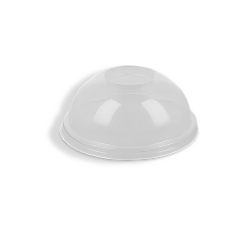 Deckel mit Halmloch Ø95 mm – PET, transparent