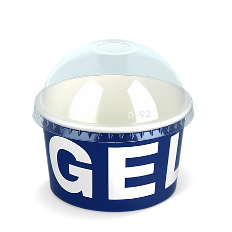 Transparenter PET Domdeckel Ø 92 mm – idealer Deckel für Eis, Desserts & Milkshakes To-Go