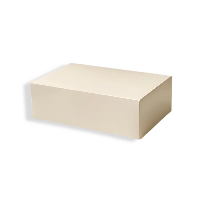 Duplex Gebäckschachtel M 24x16x8 cm, Weiß – geöffnet mit Gebäck