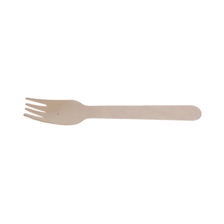 Einweggabel 160 mm FSC® Bio-Holz – kompostierbar, plastikfrei & geschmacksneutral für Catering und Festivals