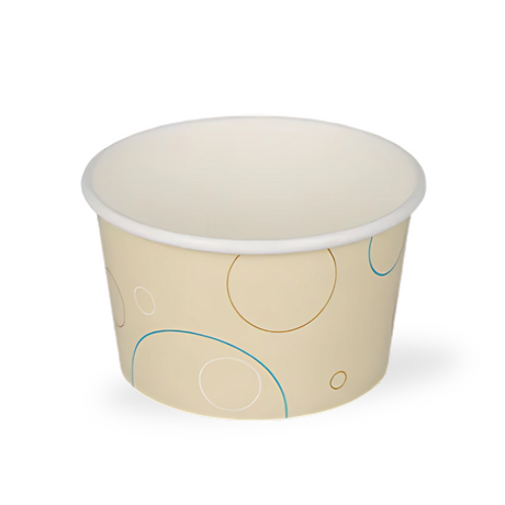 Design-Eisbecher Bubble 150 ml – farbenfroher Kartonbecher für Eisdielen & To-Go