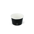 FSC-Eisbecher Schwarz 120 ml / 4 oz – nachhaltiger Kartonbecher für 1–2 Kugeln Eis, edel & hygienisch