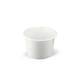 Weißer FSC-zertifizierter Eisbecher 240 ml – umweltfreundlicher Pappbecher für Eisdielen & To-Go-Service